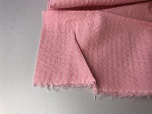 Fastvævet bomuld - flot creppet i lyserød